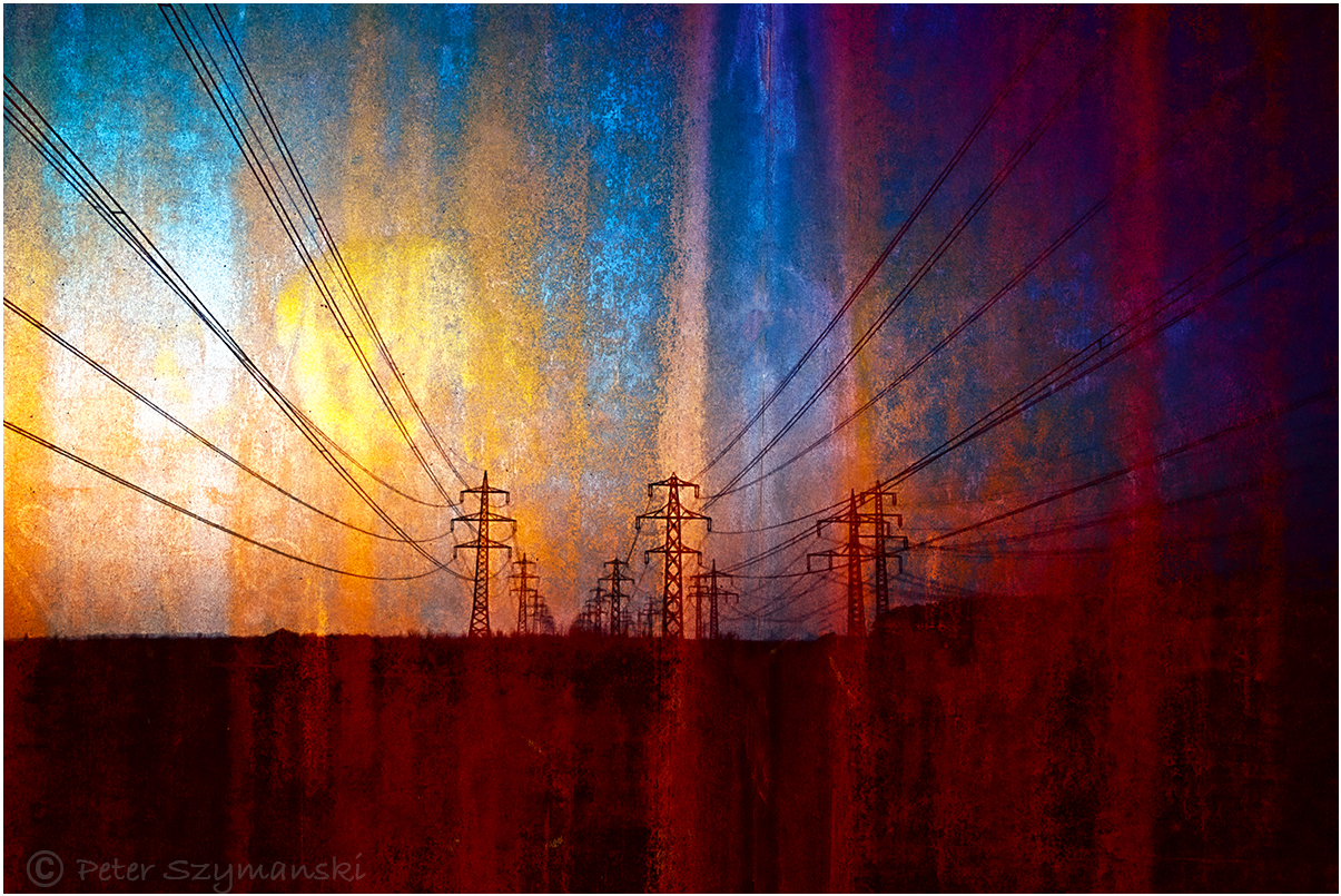 Hochspannungsleitungen Strom Foto:Peter Szymanski